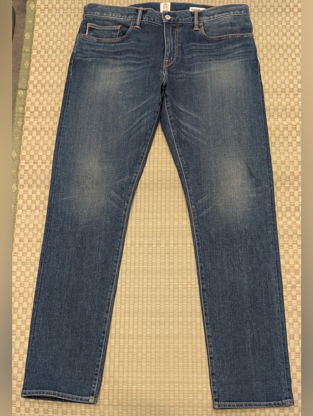 Hiroshi Kato The Pen Slim Selvedge Denim Jeans Rain Wash Men's Sz 38 Made in USA